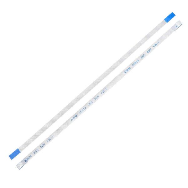 0.5mm Pitch 6 pin 200mm FPC A-Type Ribbon Flexible Flat Cable (Pack of 2)