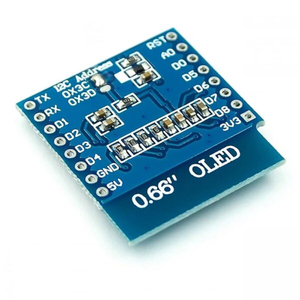 0.66 Inch OLED Module IIC/I2C for D1 MINI (White) - Image 2