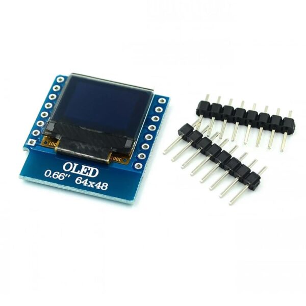0.66 Inch OLED Module IIC/I2C for D1 MINI (White)