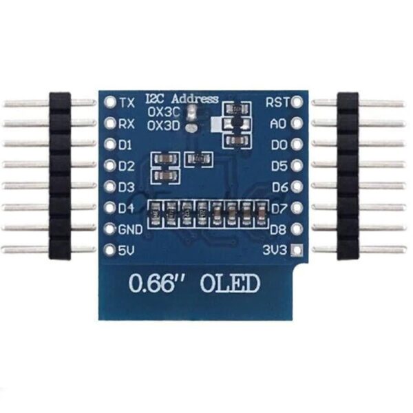 0.66 Inch OLED Module IIC/I2C for D1 MINI (White) - Image 4