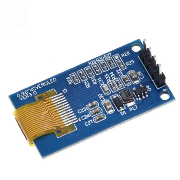 0.96 inch 4 Pin OLED display module SH1107 Vertical Screen module for arduino (White) - Image 4