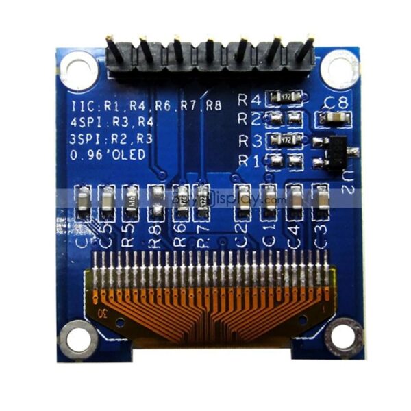 0.96″ OLED Display Module – SPI/I2C – 128×64 – 7 Pin (Blue) - Image 2