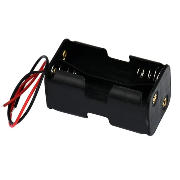 4 x AA Battery Back To Back Holder Case Box