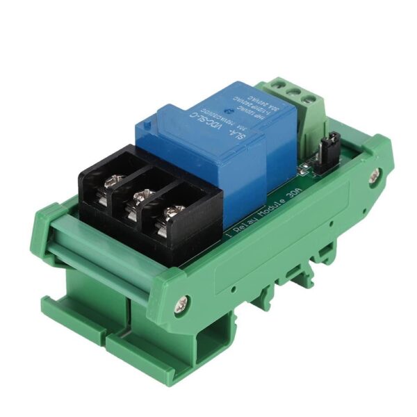1 Channel Relay Module 30A with Optocoupler Isolation 24V Supports High and Low Triger with Guide Rail - Image 3