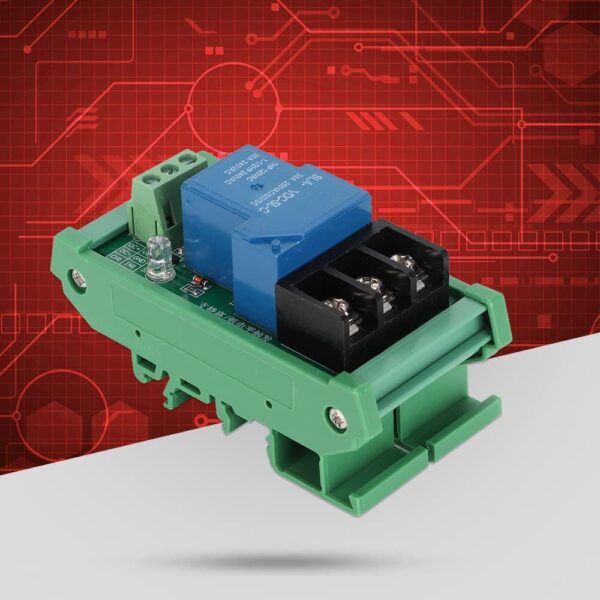 1 Channel Relay Module 30A with Optocoupler Isolation 24V Supports High and Low Triger with Guide Rail - Image 9