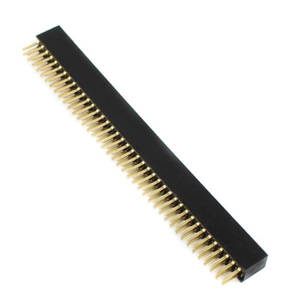 1.27mm 2×40 Pin Female Double Row Header Strip (Pack of 3) - Image 2