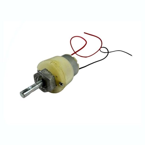 10 RPM Centre Shaft DC White Gearbox Motor - Image 2