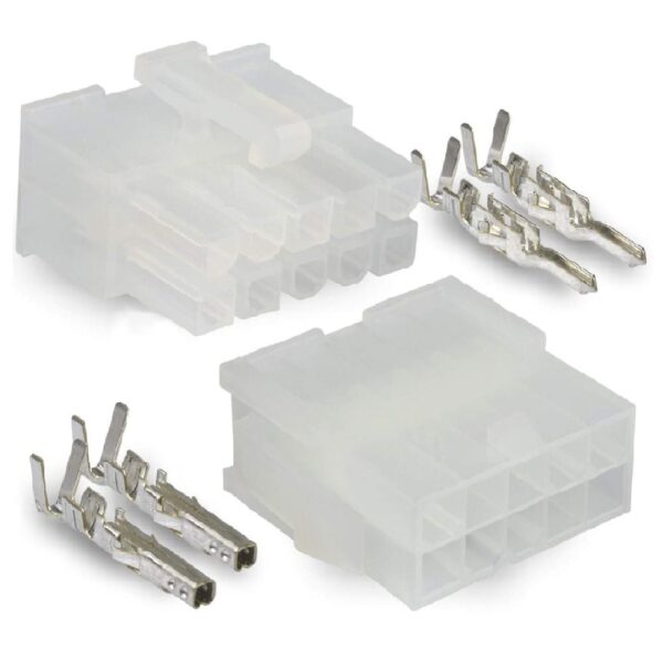 Molex 10 Pin 4.2mm Pitch Electrical Wire Connector – Male Female Cable Terminal Plug with Crimp Pins for E-Bikes Automotive Connector