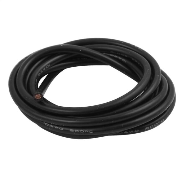10AWG High Quality Ultra Flexible Silicone Wire 1Meter (Black)