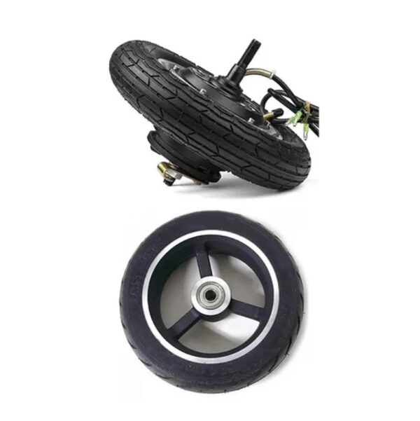 10 Inch 24V 350W Drum Brake Electric Bicycle BLDC Wheel Hub Motor With Dummy Wheel