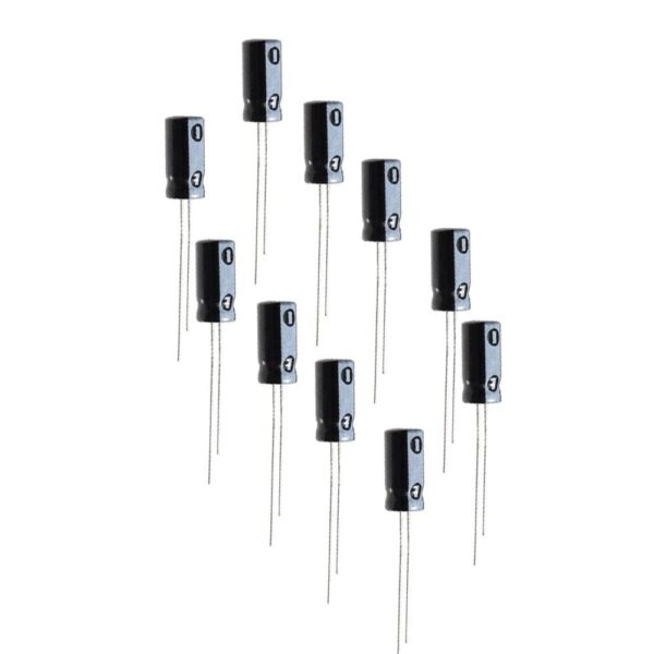 10uf 63V Electrolytic Capacitor (10 pcs) - Image 3
