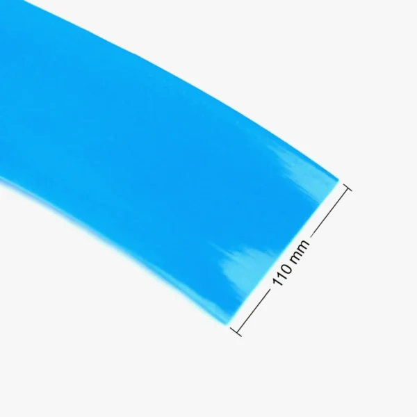 110mm PVC Heat Shrink Sleeve Blue for Lithium Cell Pack (1 Meter) - Image 2