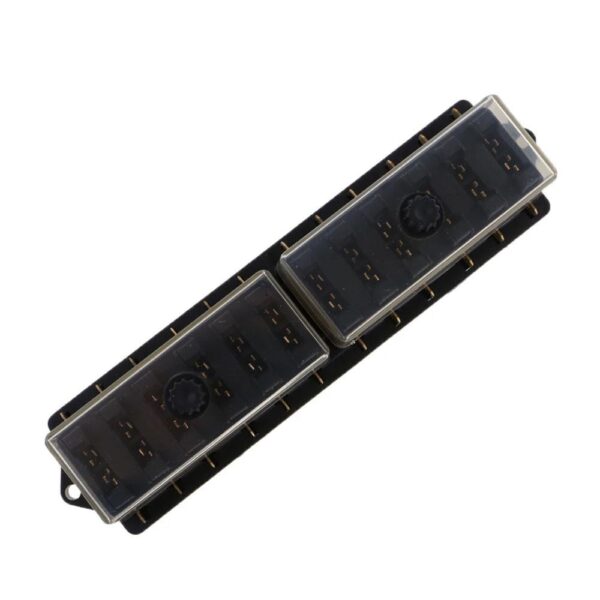 12 Way Car Fuse Box Car Fuse Holder Car Truck Auto Blade Fuse Box with 12 Fuses for 12V 24V ATO Standard Circuit - Image 3