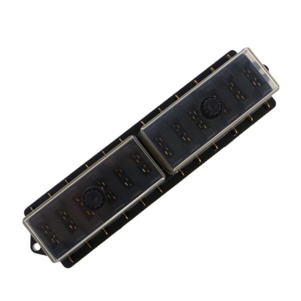 10 Way Car Fuse Box Car Fuse Holder Car Truck Auto Blade Fuse Box with 10 Fuses for 12V 24V ATO Standard Circuit - Image 3