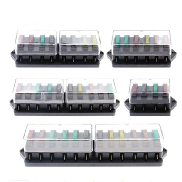 10 Way Car Fuse Box Car Fuse Holder Car Truck Auto Blade Fuse Box with 10 Fuses for 12V 24V ATO Standard Circuit - Image 5