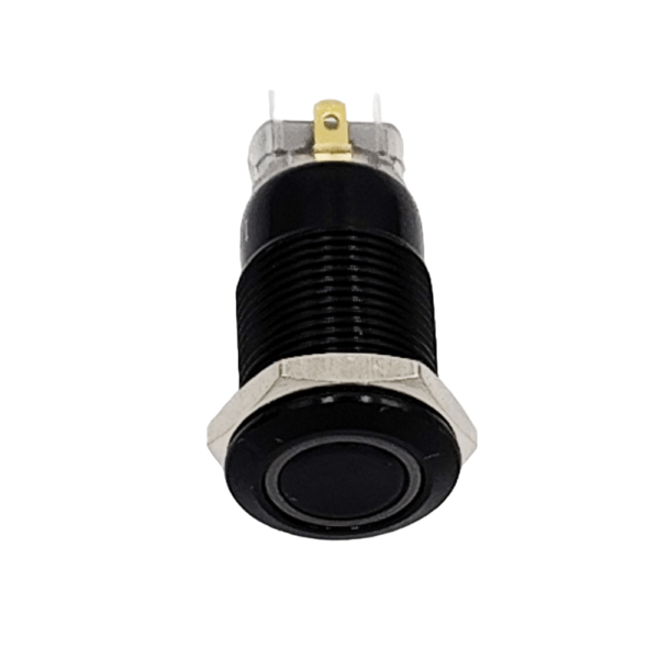 12mm 12-24v Green Latching Flat 4-Pins Black Oxide Metal Switch - Image 8