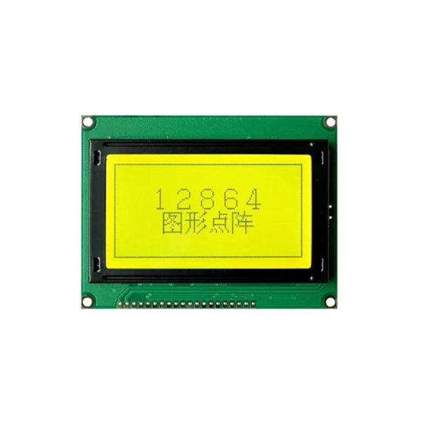 128×64 Yellow Green Graphic LCD Display - Image 3