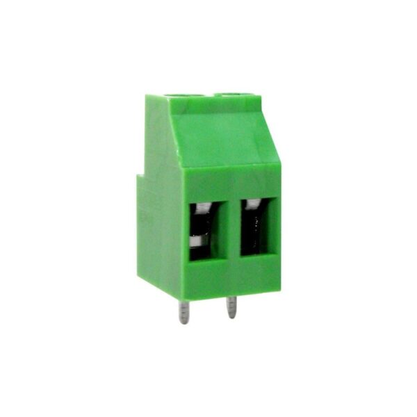 129 Series 2 Pin 300V 20A Green Connector for PCB Screw Terminals (5 Pieces) - Image 3