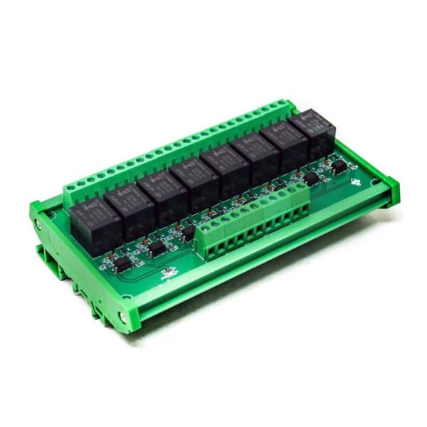12V 8 Channels Relay, Module High and Low, Triggering Optocoupler, Isolation Relay Module, PLC Signal Amplifier, Board