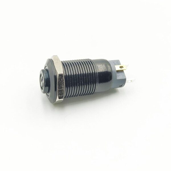 High Head 12mm 12-24v Green Latching 4-Pins Black Oxide Metal Switch - Image 2