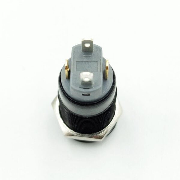 High Head 12mm 3-6V Blue Non-Latching 4-Pins Black Oxide Metal Switch - Image 2