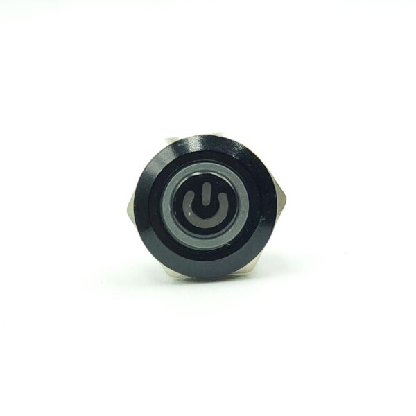 16mm 3-6V White Flat Non-Latching 4-Pins Ultrashort Black Oxide Metal Switch - Image 5