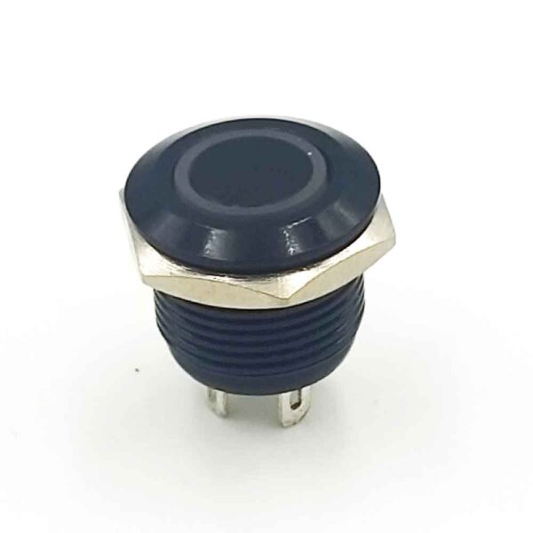 12mm 12-24v 4-Pins Red Flat Head Non-Latching Ultrashort Black Oxide Metal Switch - Image 4