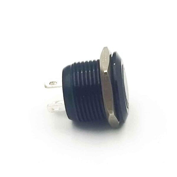 12mm 12-24v 4-Pins Red Flat Head Non-Latching Ultrashort Black Oxide Metal Switch - Image 2