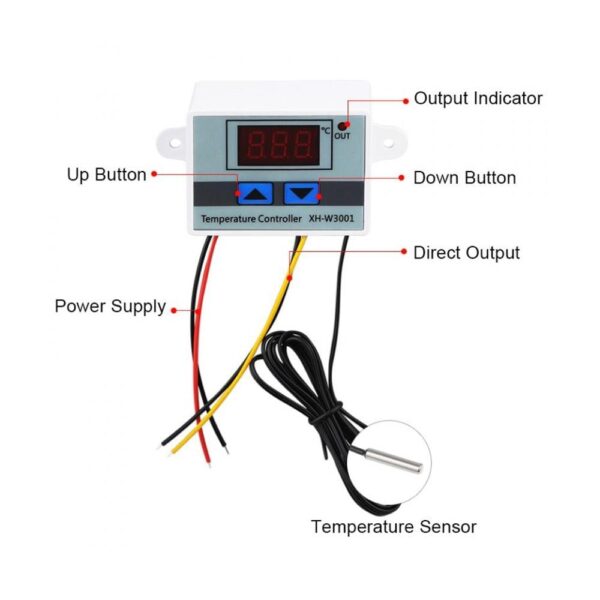 XH-W3001 AC 220V 1500W Digital Microcomputer Thermostat Switch - Image 4