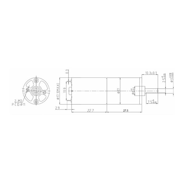 16GX-130 6V 40RPM DC Gear Motor - Image 12