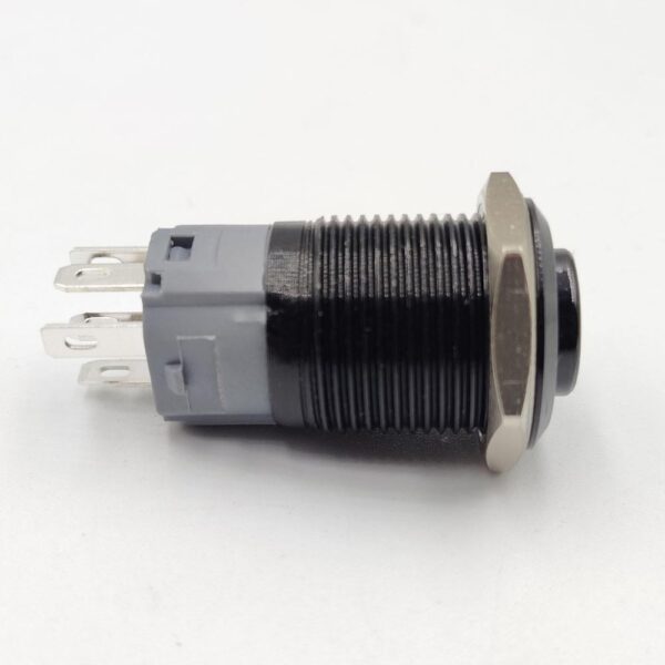 High Head 16mm 12-24V Blue Latching 5-Pins Black Oxide Metal Switch - Image 3