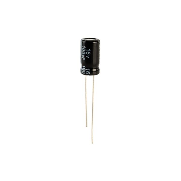100uf 16V Electrolytic Capacitor (5 Pcs)