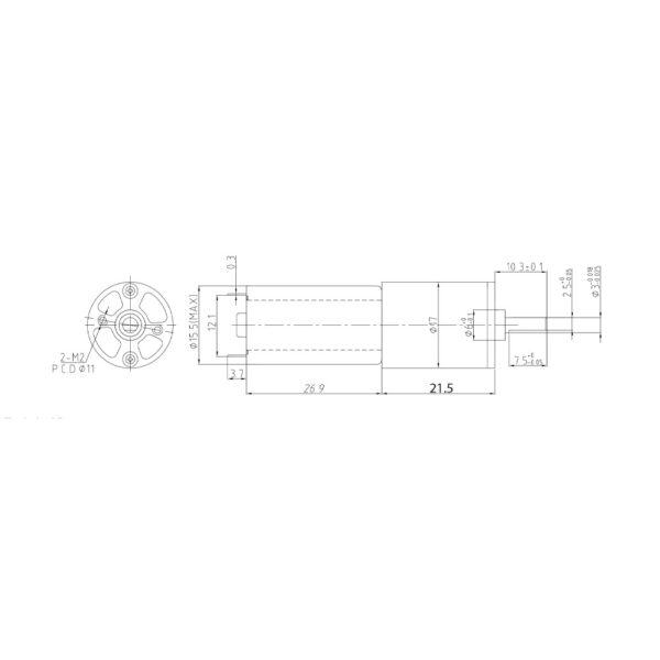 17GA-050 6V 250RPM DC Gear Motor - Image 12