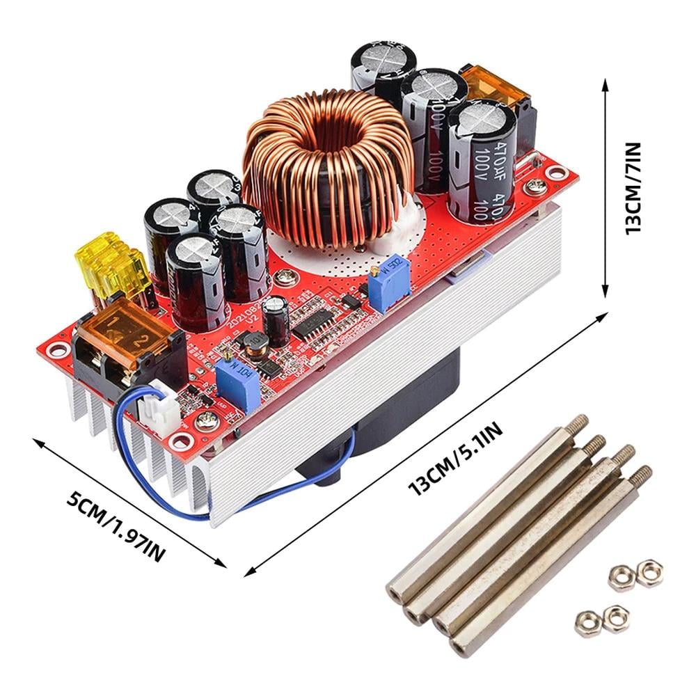 1800W 40A 10-60VDC to 12-97V DC Adjustable Constant Voltage and Current Power Supply Module-Step Up Module - Image 2
