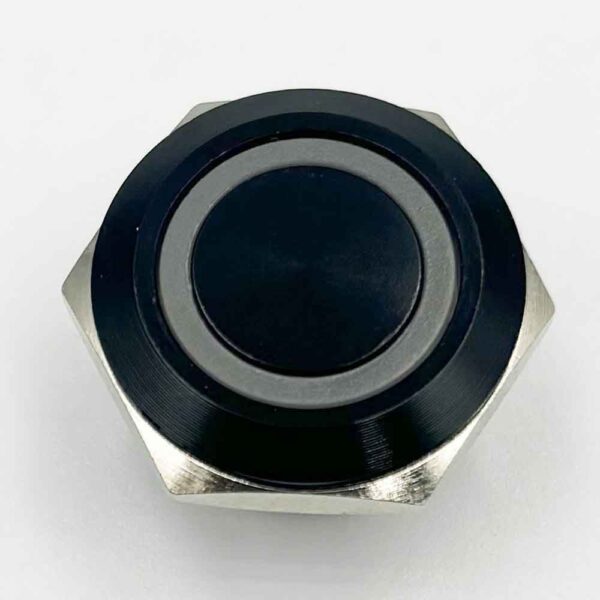 22mm 3-6V White Flat Non-Latching 4-Pins Ultrashort Black Oxide Metal Switch - Image 7