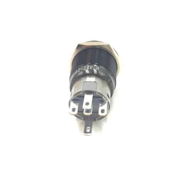 19mm 12-24V Seat belt Symbol red Light Latching Switch - Image 3