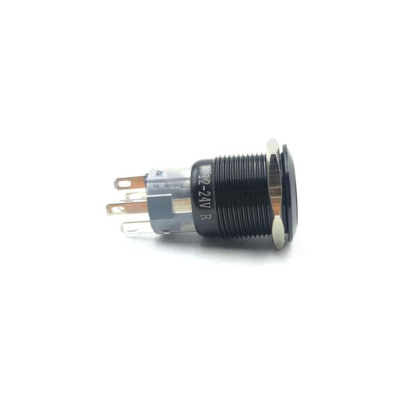 19mm 12-24V Seat belt Symbol red Light Latching Switch - Image 4