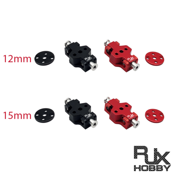 RJX 12mm Red Black Aluminum Propeller Clamp Self-tightening Quick Release Mount Paddle Seat for RC UAV Drone Accessories - Image 6