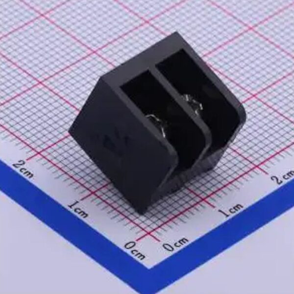 2 Pin 20A 6.35mm Pitch Black Connectors for PCB Screw Terminal Block(Pack of 2 Pieces)