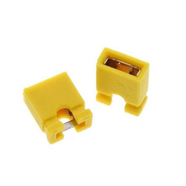 Yellow 2 Pin Jumper Cap Pack of (5 Pieces) - Image 2