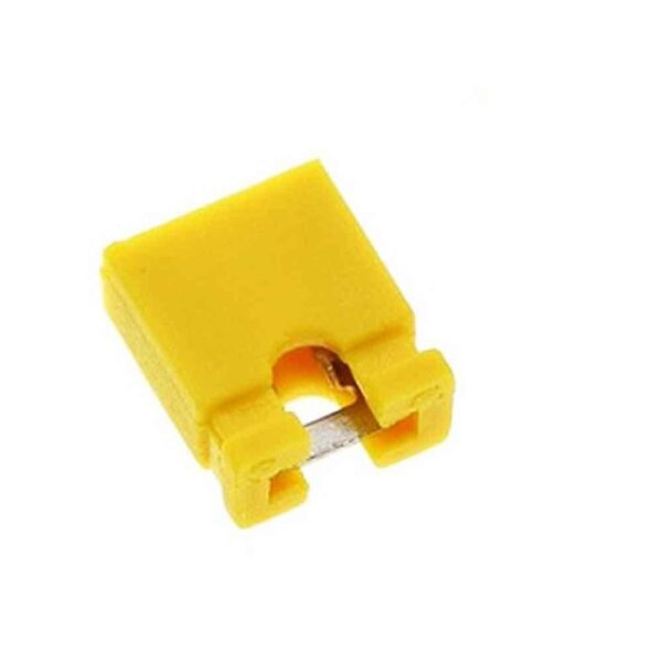 Yellow 2 Pin Jumper Cap Pack of (5 Pieces)