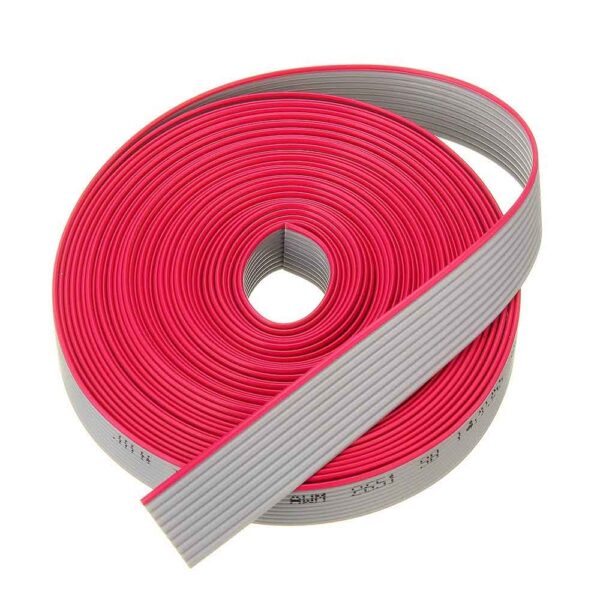 10 PIN 2.54MM PITCH GREY FLAT RIBBON DATA CABLE WIRE 28AWG 300V (2 METER) - Image 5