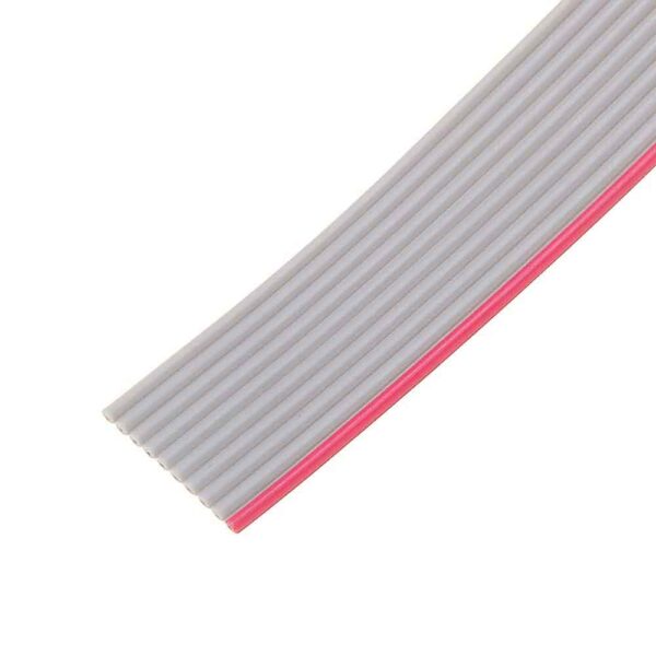 10 PIN 2.54MM PITCH GREY FLAT RIBBON DATA CABLE WIRE 28AWG 300V (2 METER) - Image 7
