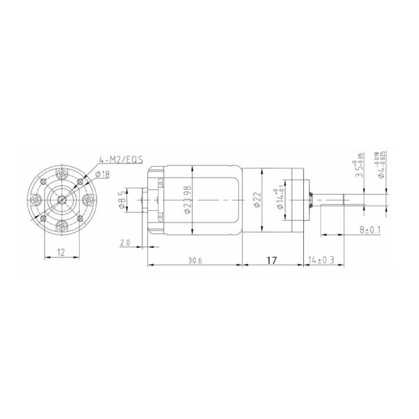 22GX-280 6V 200RPM Planetary Gear Motor - Image 10