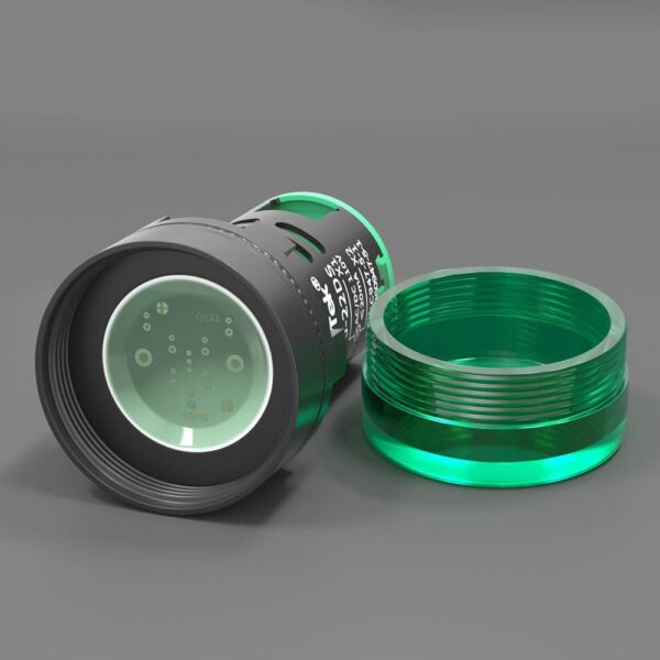 22mm 220V AC Green Colour Panel LED Light Indicator - Image 7