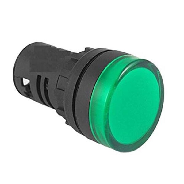 22mm 220V AC Green Colour Panel LED Light Indicator
