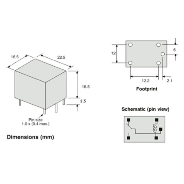 24V 10A Sugar Cube Relay (2 Pcs) - Image 3