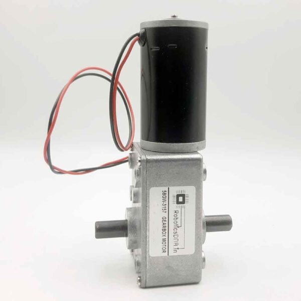 58GW-3157 24V 150RPM Dual Shaft Dc Worm Gear Motor - Image 4