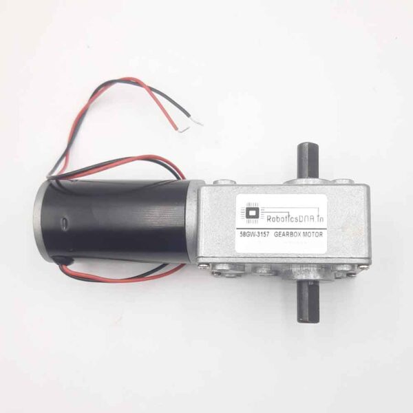 58GW-3157 24V 150RPM Dual Shaft Dc Worm Gear Motor - Image 8