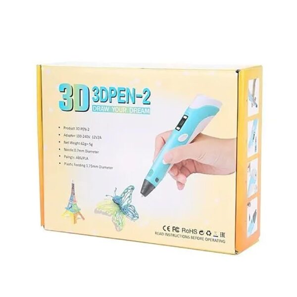 2nd Generation 3D Printing Pen with LCD, 1.75mm PLA ABS and Power Adapter - Image 5